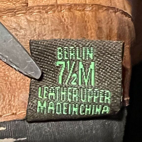 Womens SAM EDELMAN Berlin Tan Leather Knee High Boots / Size 7.5 Medium - Picture 8 of 8